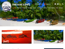 Tablet Screenshot of finnkayaks.com